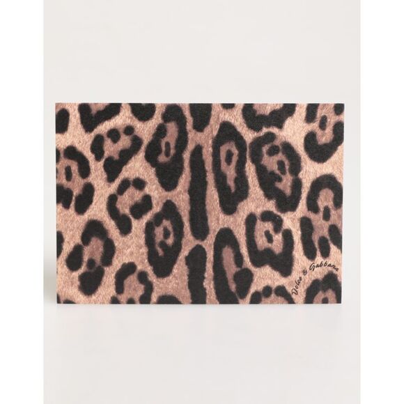 Dolce & Gabbana Multicolor Leopard Print Envelope Paper Post Card Women´s Holder,All Products : American Fashion Style Bags On Sale